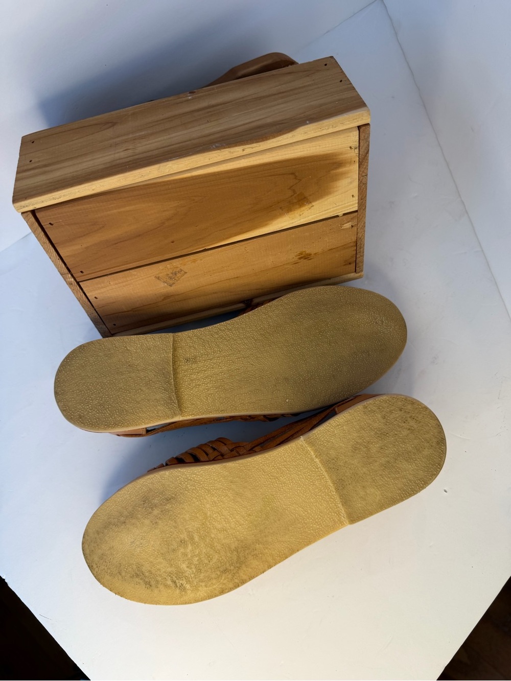 Espiritu Brand Leather Huarache Slip-On Shoes with Red Insole size 8 Beautiful! - Picture 6 of 10